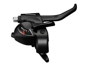 SHIMANO ST-EF41 EZ fire plus STI set for V-brakes, 3x7 speed, 2-finger lever, black