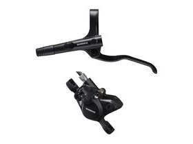 SHIMANO BR-MT200 / BL-MT200 bled brake lever/post mount calliper, black, rear left