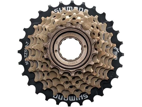 SHIMANO MF-TZ500 7-speed multiple freewheel, 14-28 tooth click to zoom image