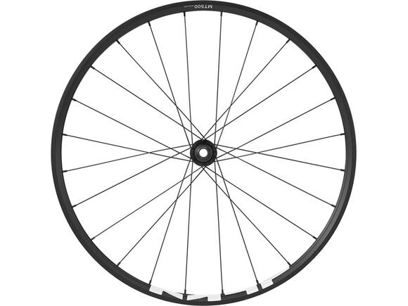 SHIMANO WH-MT500 MTB wheel, 29er, 15 x 110mm boost thru-axle, front, black click to zoom image