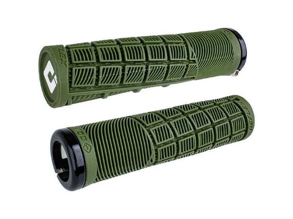 ODI Reflex MTB Lock On Grips 135mm - Army Green click to zoom image