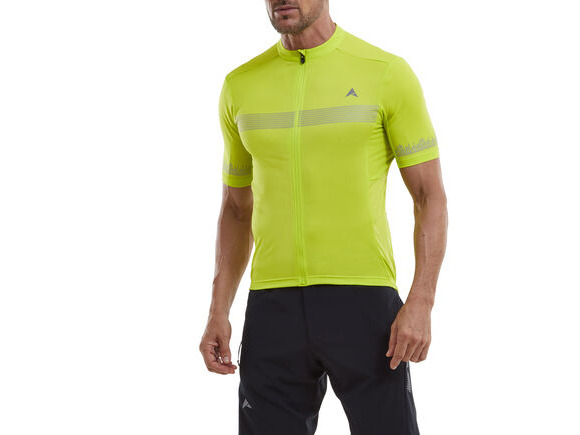 ALTURA Nightvision Men's Short Sleeve Cycling Jersey Lime click to zoom image