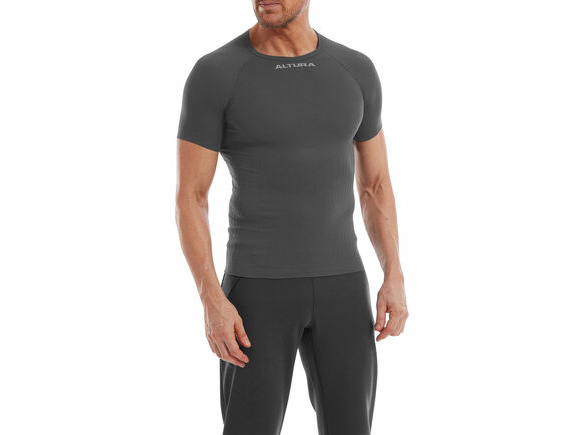 ALTURA Tempo Seamless Short Sleeve Baselayer Charcoal click to zoom image