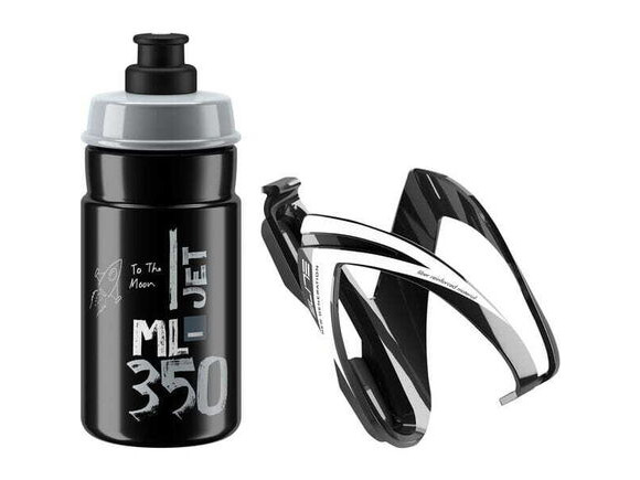 ELITE Ceo Jet youth bottle kit includes cage and 66 mm, 350 ml bottle black click to zoom image