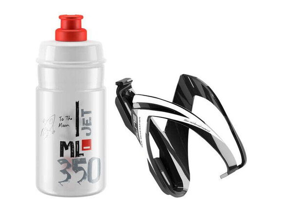 ELITE Ceo Jet youth bottle kit includes cage and 66 mm, 350 ml bottle red click to zoom image