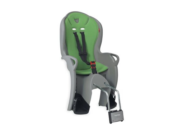 HAMAX Kiss Medium Child Bike Seat Grey/Green click to zoom image