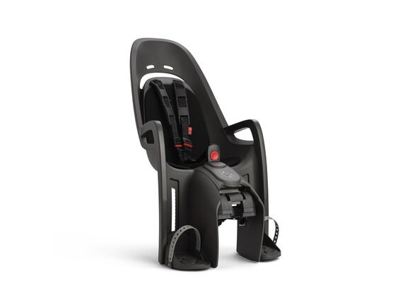 HAMAX Zenith Child Bike Seat With Carrier Adapter 2024: Grey/Black click to zoom image