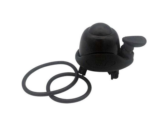 M Part Bell with straps black, carded click to zoom image