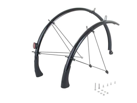 M PART Primo full length mudguards 700 x 38mm black click to zoom image