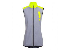 HUMP Women's Ultra Reflect Gilet - Silver Reflect / Hi-Viz Yellow