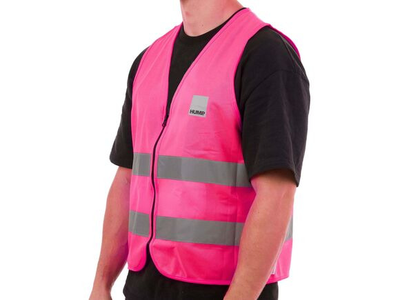 HUMP Reflective Packable Vest - Pink click to zoom image