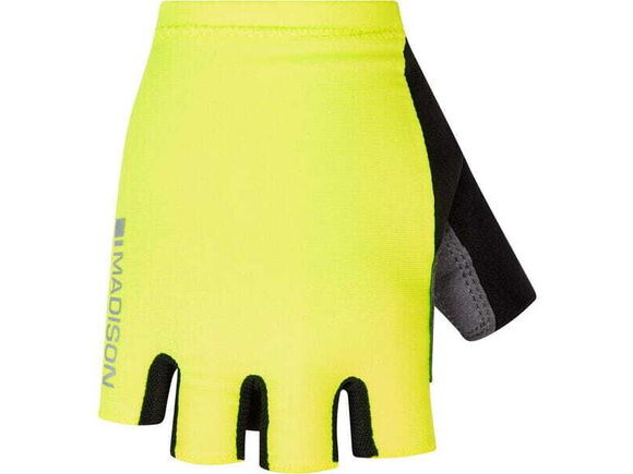 Madison Freewheel mitts, hi-viz yellow click to zoom image