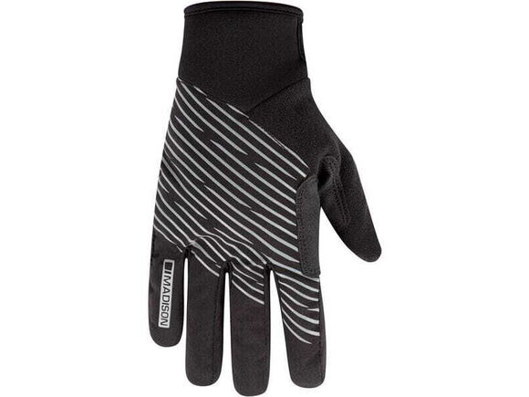 Madison Stellar Reflective Waterproof Thermal gloves, black click to zoom image