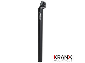 KranX Micro Alloy 400mm 12mm Offset Seatpost in Black