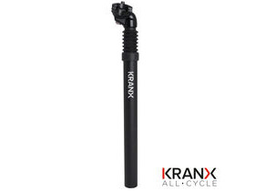 KranX 27.2mm Micro Suspension Alloy 350mm Seatpost in Black