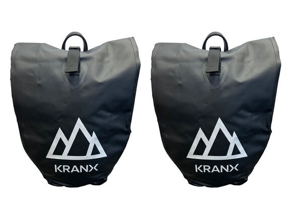 KranX Grampian Waterproof Panniers (Pair) Black click to zoom image