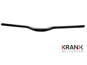 KranX 31.8mm Riser Alloy Handlebars in Black. Size: 800mm