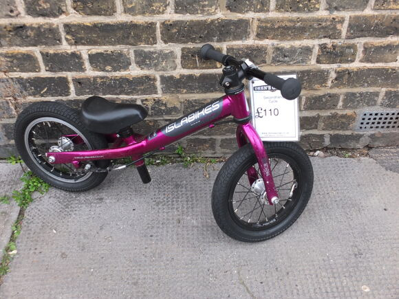 SECOND HAND Islabikes Rothan 12 balance bike Purple click to zoom image