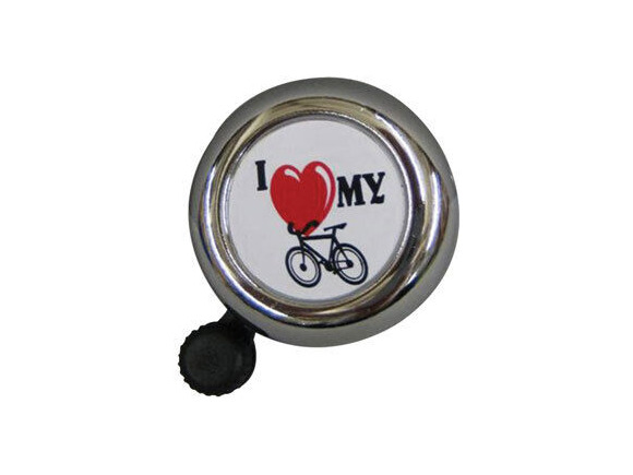 WIDEK 'I Love my Bike' Bell (carded) click to zoom image