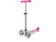MICRO Mini Micro Deluxe LED Scooter Flux Pink click to zoom image
