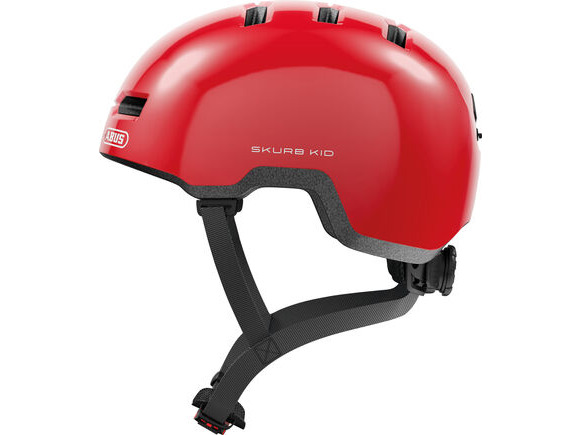 ABUS Skurb Kids Skate Helmet in Shiny Red click to zoom image