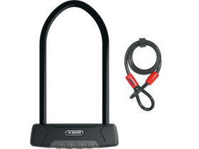 ABUS Granit Plus 470 U-Shackle Lock 230mm + 10/120 Cobra Cable (Gold Sold Secure)