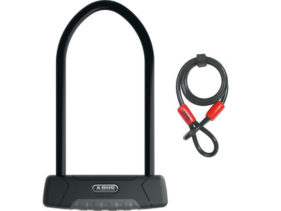 ABUS Granit Plus 470 U-Shackle Lock 230mm + 10/120 Cobra Cable (Gold Sold Secure) click to zoom image