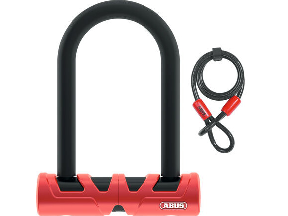 ABUS Ultimate 420 U-Shackle Lock 140mm + 10/120 Cobra Cable (Gold Sold Secure) click to zoom image