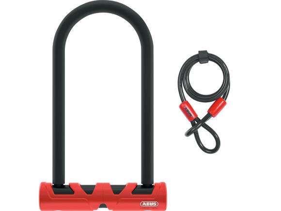 ABUS Ultimate 420 U-Shackle Lock 230mm + 10/120 Cobra Cable (Gold Sold Secure) click to zoom image