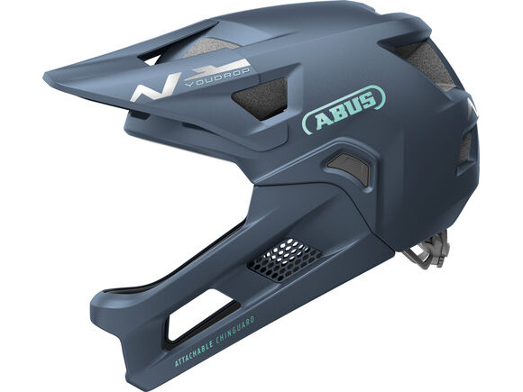 ABUS YouDrop FF Kids Full Face MTB Helmet in Midnight Blue (48-55cm) click to zoom image