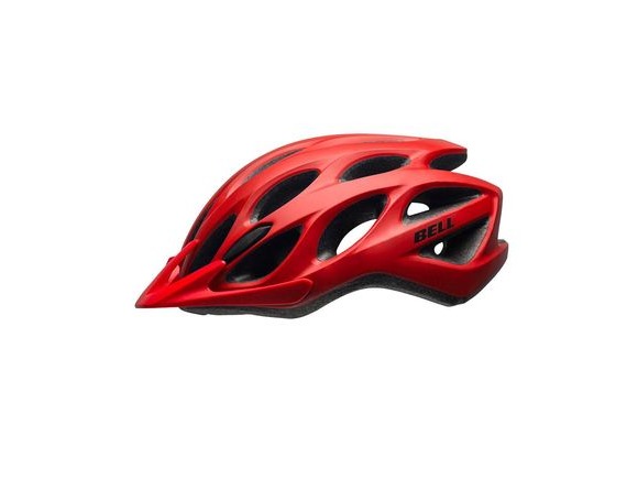 BELL Tracker Helmet 2018: Matt Red Unisize 54-61cm click to zoom image