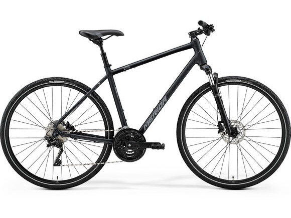 MERIDA Crossway 10 - Black/Silver - MY25 click to zoom image