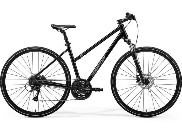 MERIDA Crossway 10 Women's - Black/Silver - MY25 click to zoom image