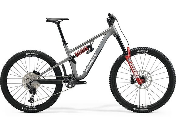 MERIDA One-Sixty FR 800 - Silk Gunmetal Grey (Red/White) - MY26 click to zoom image